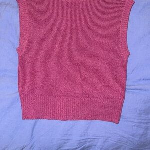 Maeve Pink Knit Sleeveless Top